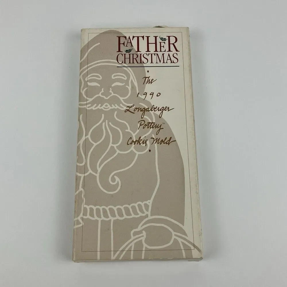 Longaberger Pottery Father Christmas Cookie Chocolate Mold | 9